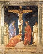 Andrea del Castagno Crucifixion and Saints oil painting on canvas